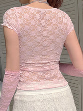 Chaleco con lazo de encaje dulce